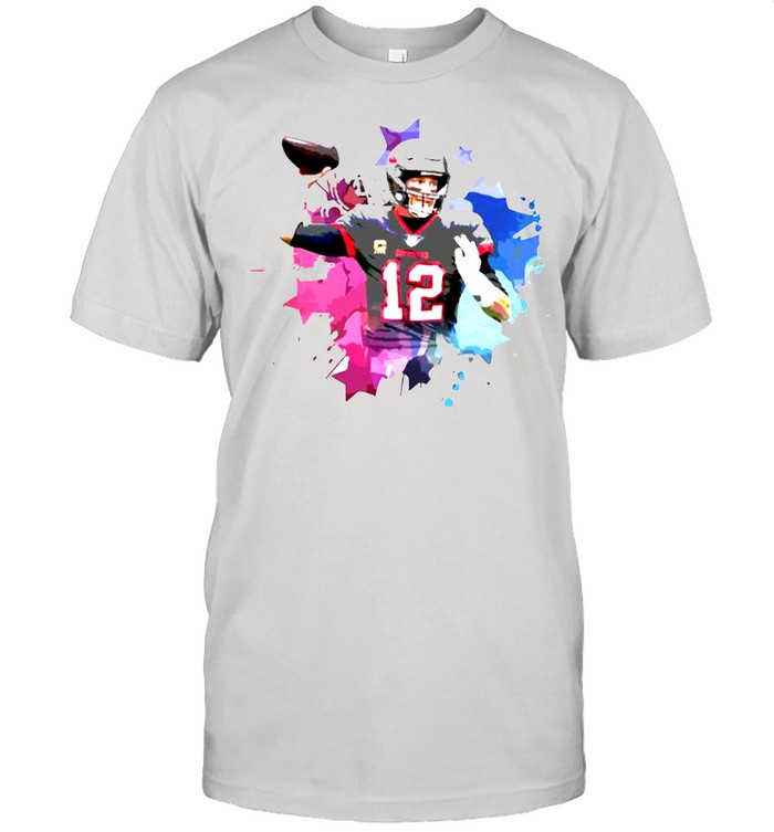 Tampa Bay Buccaneers Tom Brady watercolor shirt