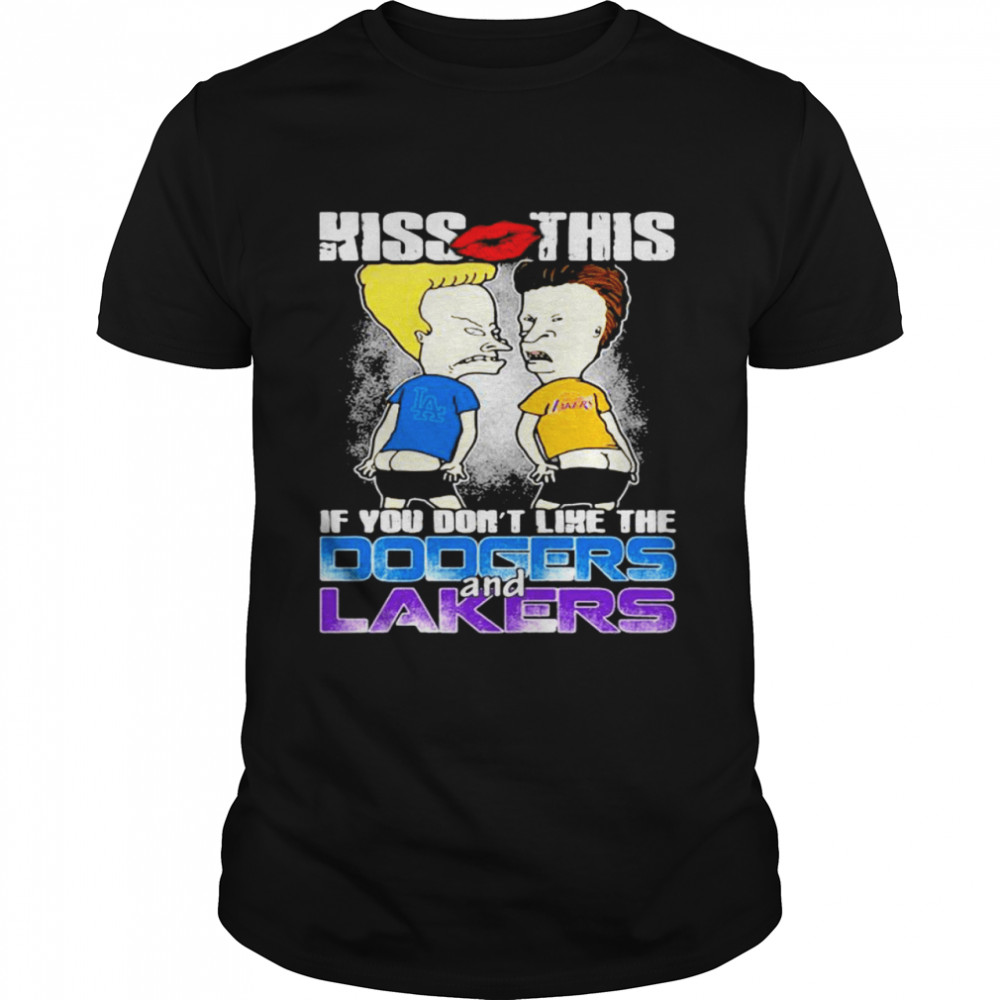 Kiss This If You Don’t Like The Dodgers And Laker Cute Football Shirt