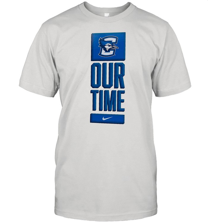 Nike Creighton Bluejays Basketball Our Time Bench Legend shirt