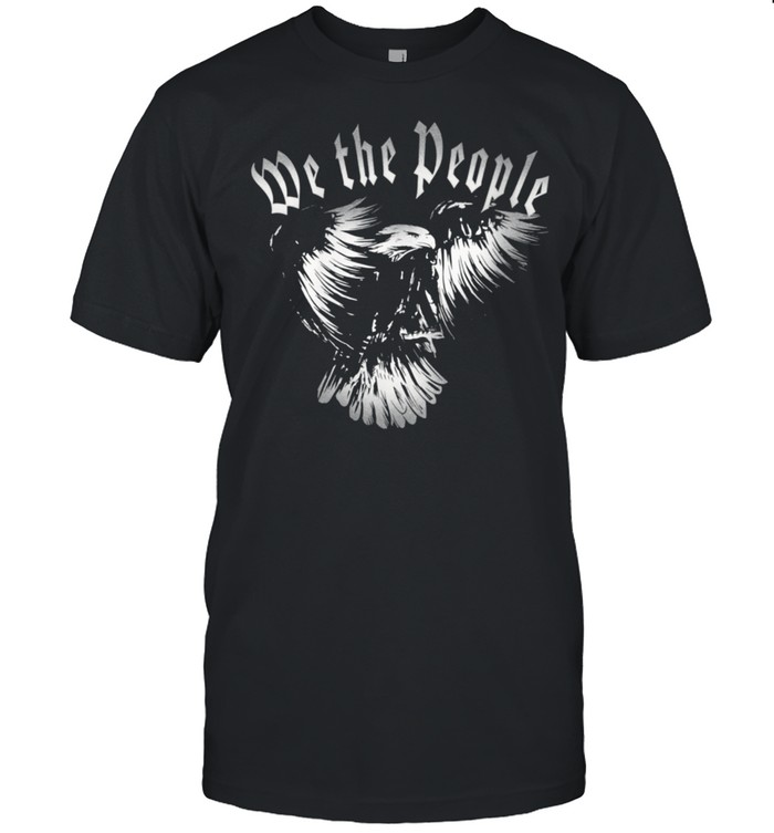 Womens Bald Eagle Patriotic US USA Constitution shirt