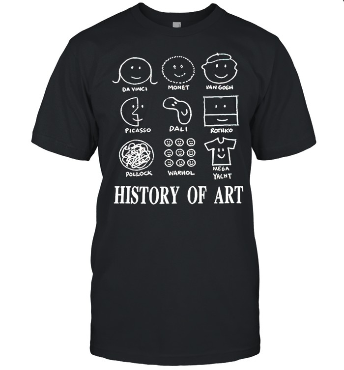 History of art mega yacht shirt