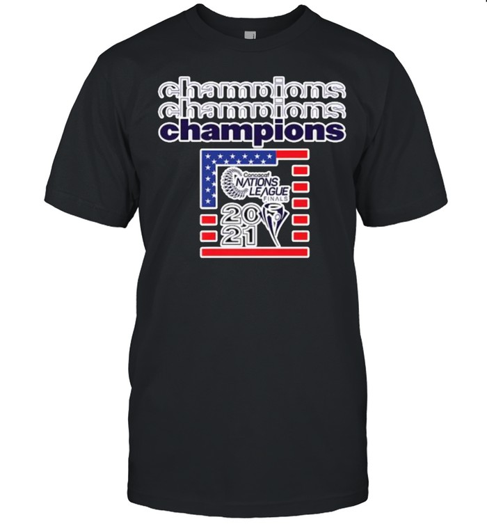 Champions Champions Nations League USA 2021 American Flag T-Shirt
